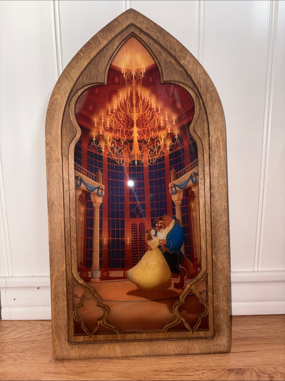 Disney Beauty and the Beast Wall Art - Yellow, Blue, Brown